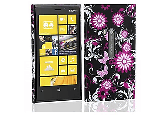 CADORABO Handy Schutzhülle - Hülle - Robustes Ultra Slim Hard Cover Back Cover Bumper, Backcover, Nokia, Lumia 800, LOVELY BUTTERFLY