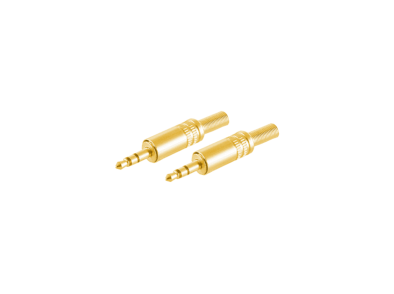 3 X 3,5 Mm Klinkenbuchse Stereo, Vergoldet, Mit Mutter - Zum Einbau In Gehäuse, Löten, Für Audio-Projekte