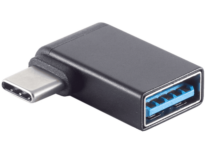S/CONN MAXIMUM CONNECTIVITY Adapter, USB-Typ C-Stecker 3.0 / USB-A Buchse, 90° USB-C Adapter