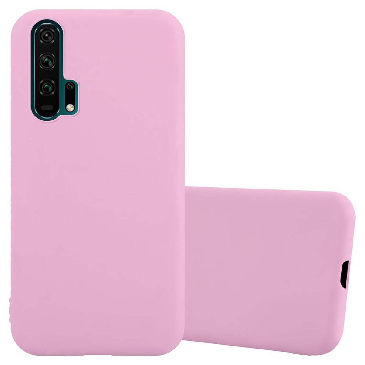 Due custodie per telefono rosa, una su un telefono, l'altra accanto.