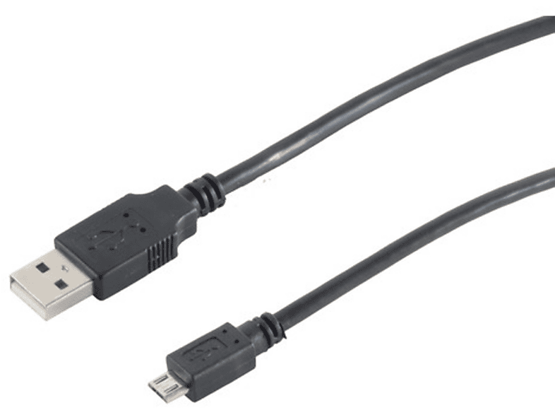 S/CONN MAXIMUM CONNECTIVITY FAST Lade-Kabel USB 3m, MICRO m, 3 St. USB-A-St./USB-B Schwarz 2.0 Kabel