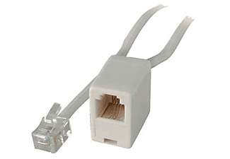 S/CONN MAXIMUM CONNECTIVITY Western-Stecker 8/4 /Western-Kupplung 8/4 weiß 10m ISDN Anschlusskabel weiß