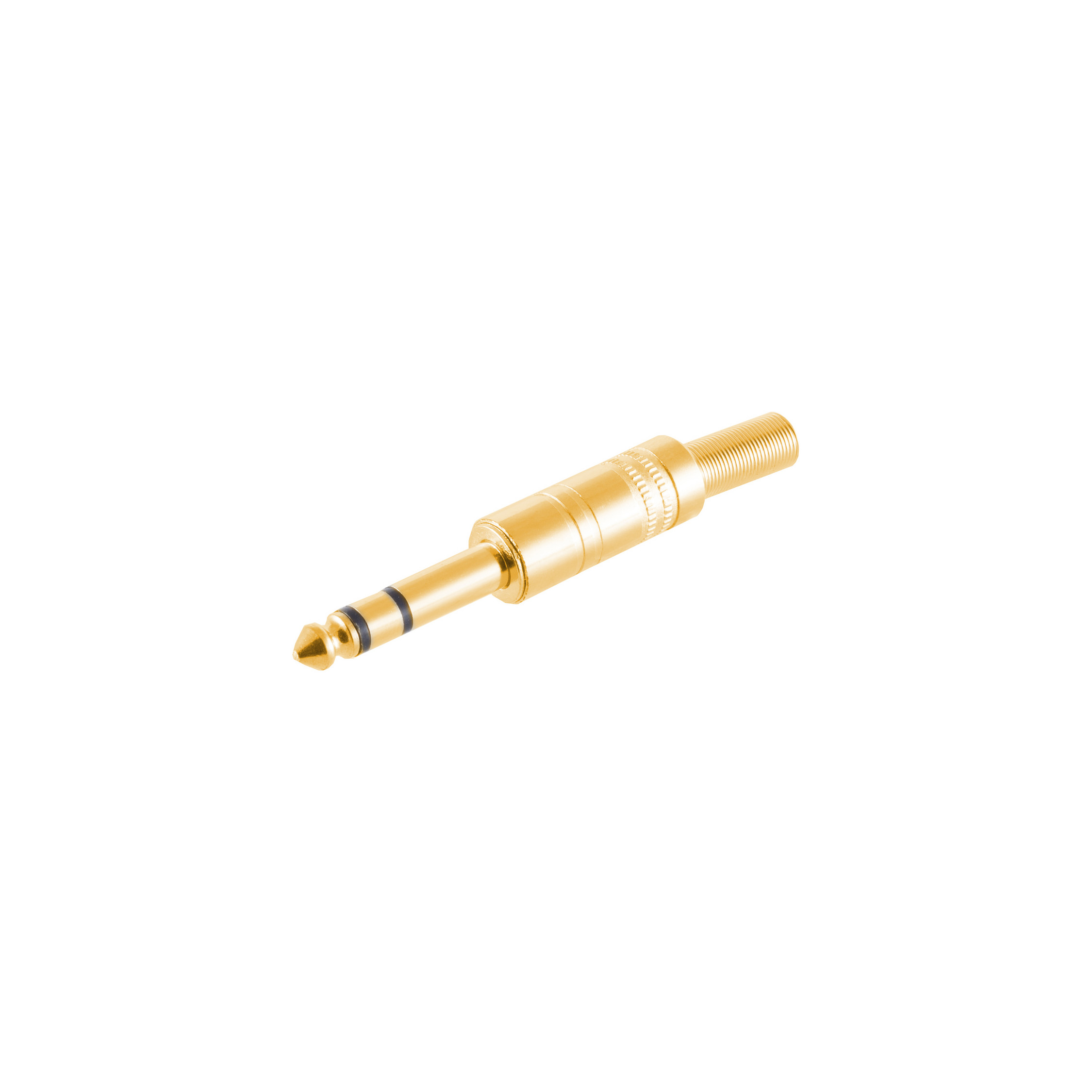 S/CONN MAXIMUM Stereo Klinkenstecker Metall, Klinke CONNECTIVITY 6,3mm, vergoldet