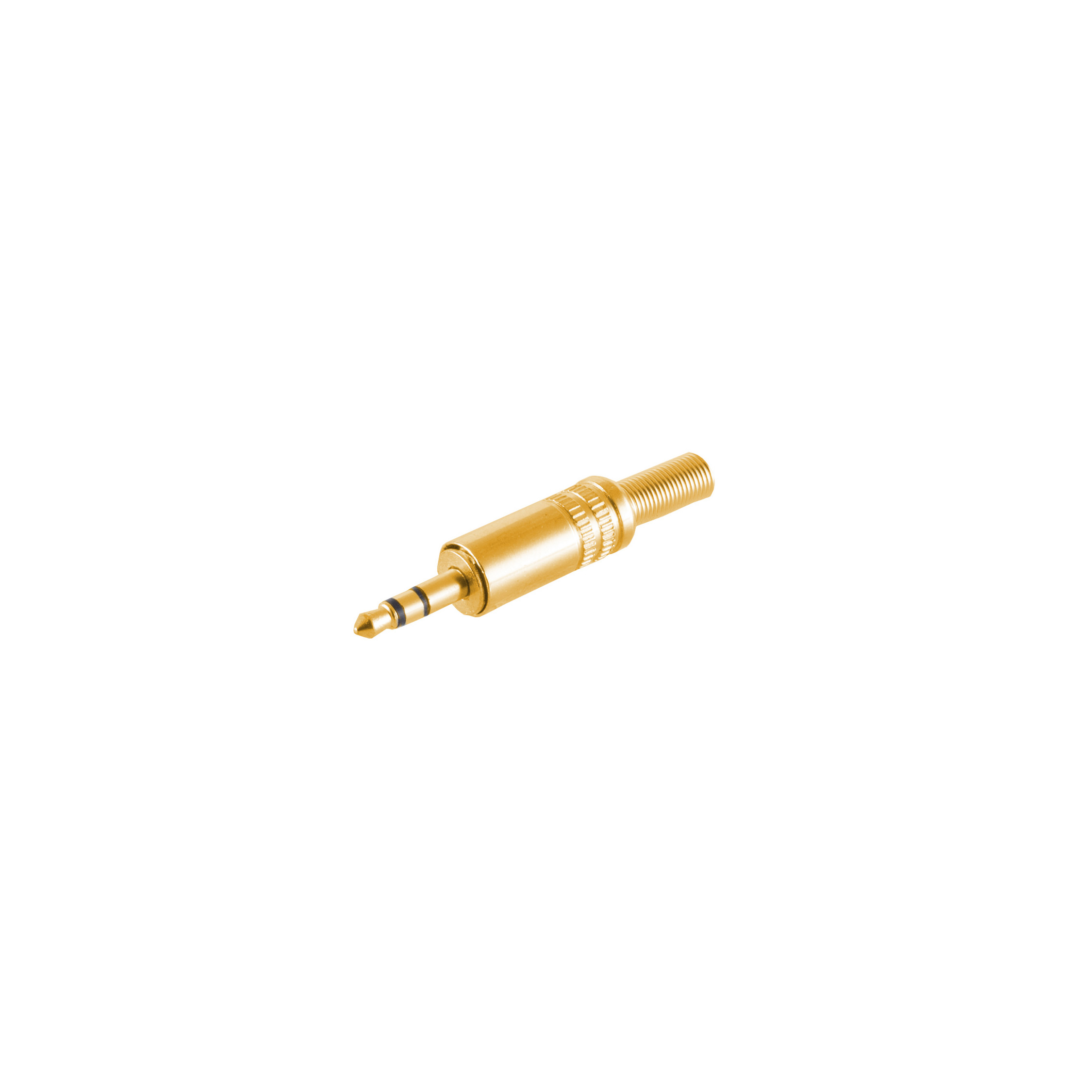 CONNECTIVITY 3,5mm, MAXIMUM Stereo Klinke Klinkenstecker vergoldet Metall S/CONN