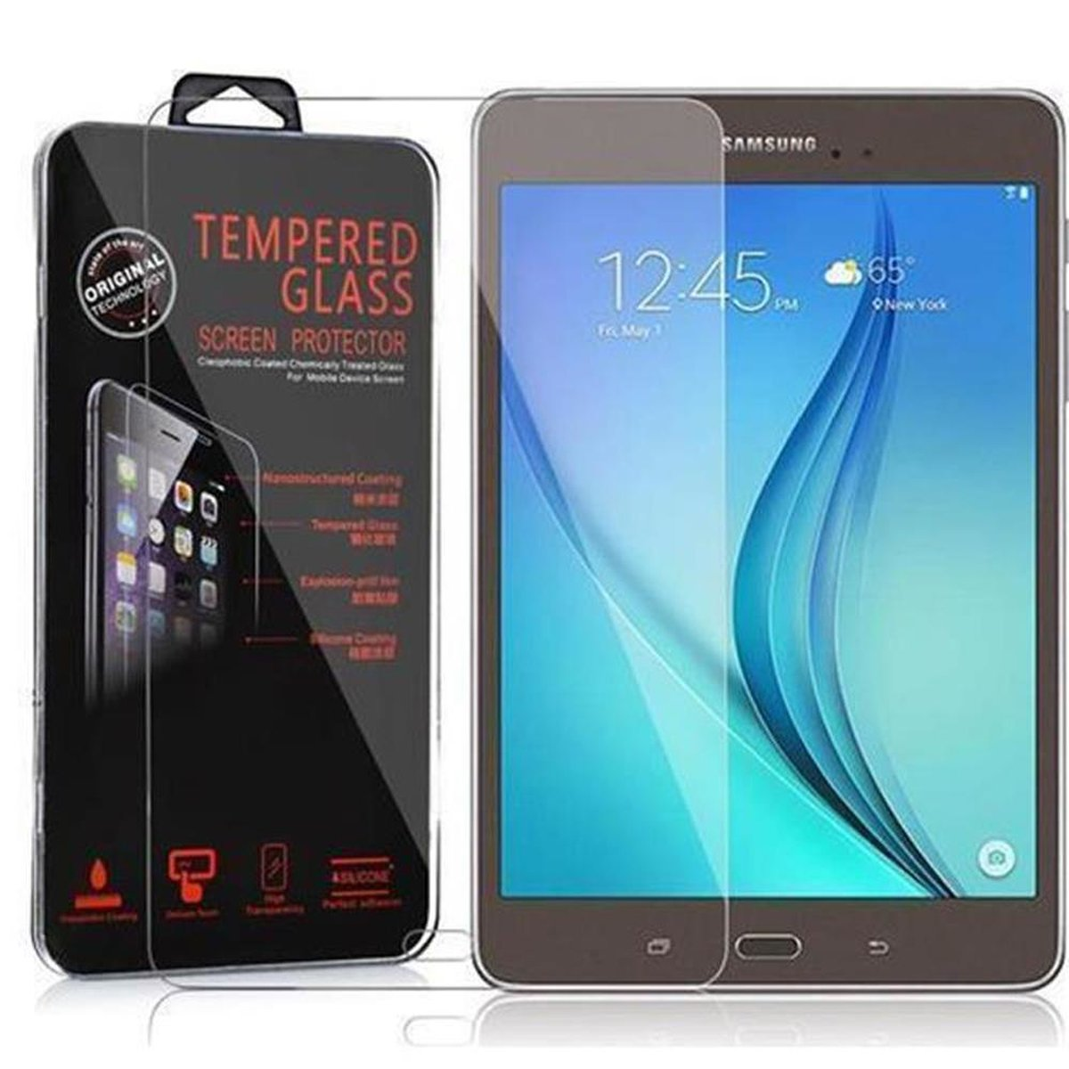 Schutzfolie(für Tablet A CADORABO Galaxy Tab Schutzglas Samsung Zoll)) (8
