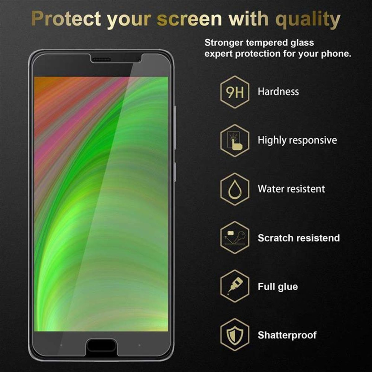 CADORABO Schutzglas Schutzfolie(für RedMi Tempered PRO) Xiaomi Glas