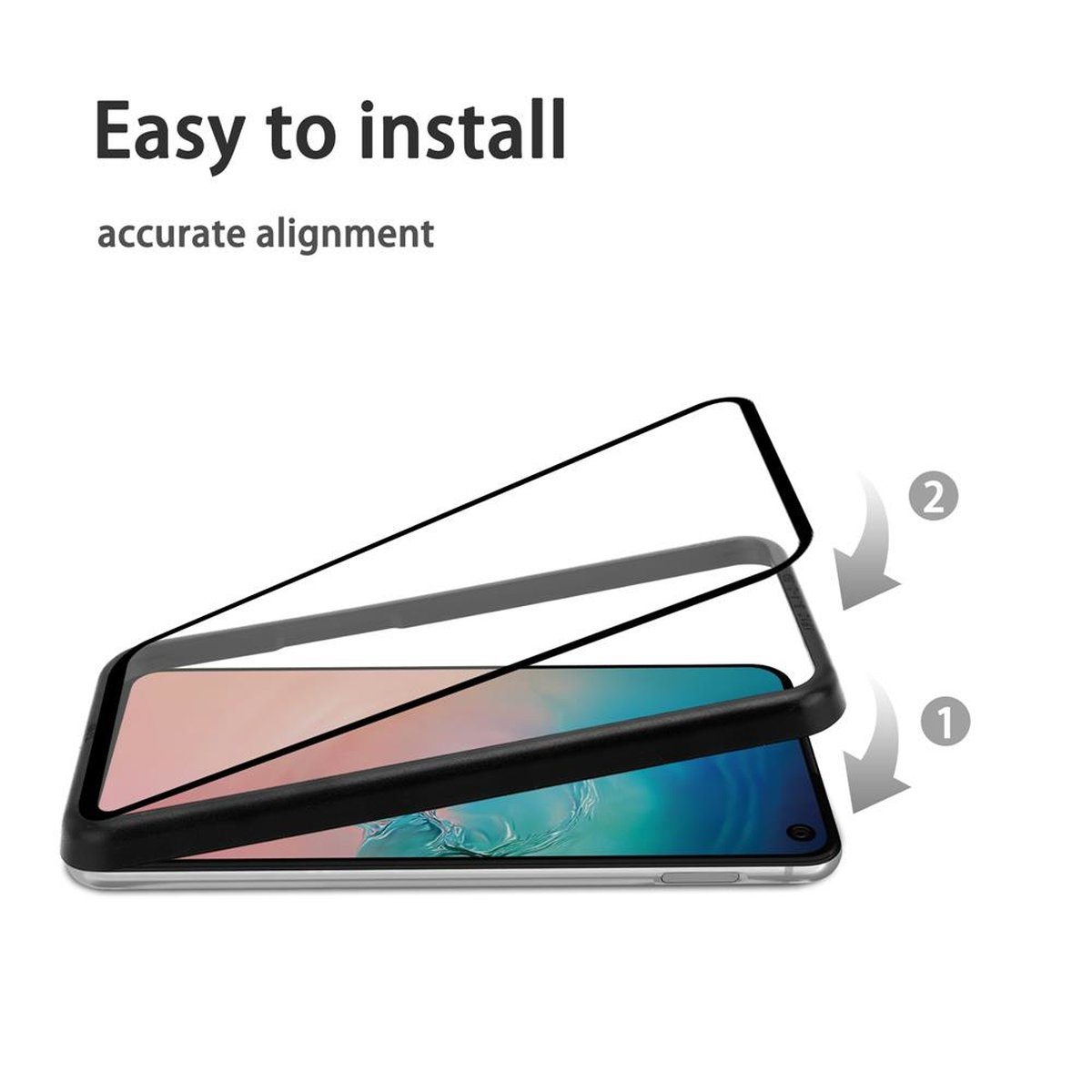 Cadorabo Vetro Temperato 9H Per Asus ZenFone LIVE / 3 GO | Pellicola Armatura Trasparente Con Copertura Totale