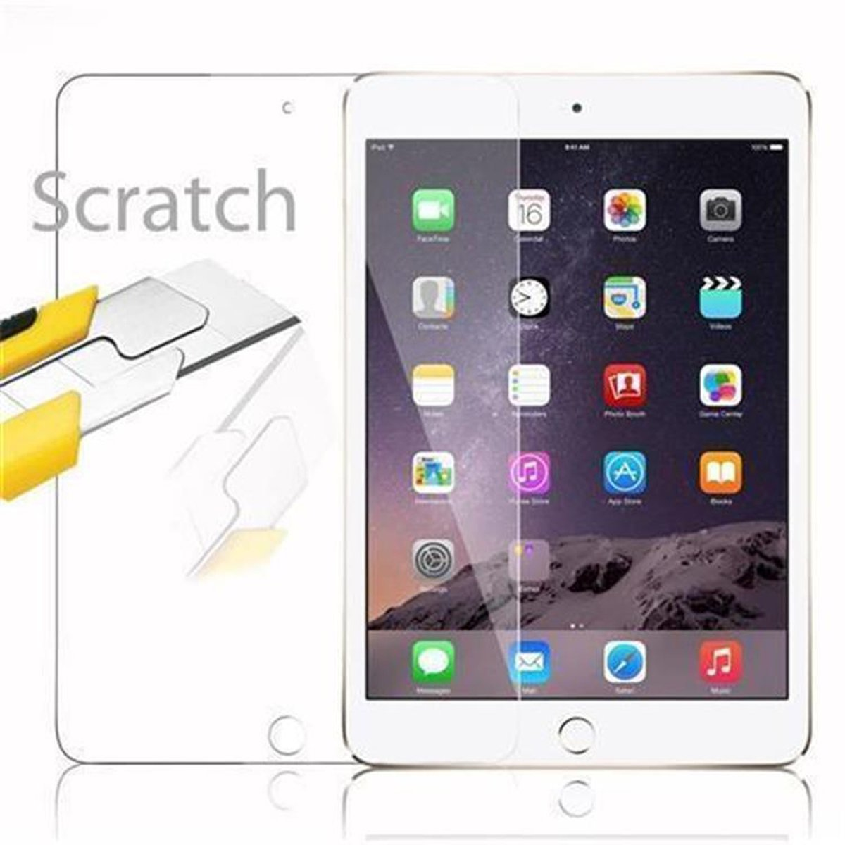 CADORABO Schutzglas Tablet Schutzfolie(für iPad (7.9 MINI Zoll)) Apple 4