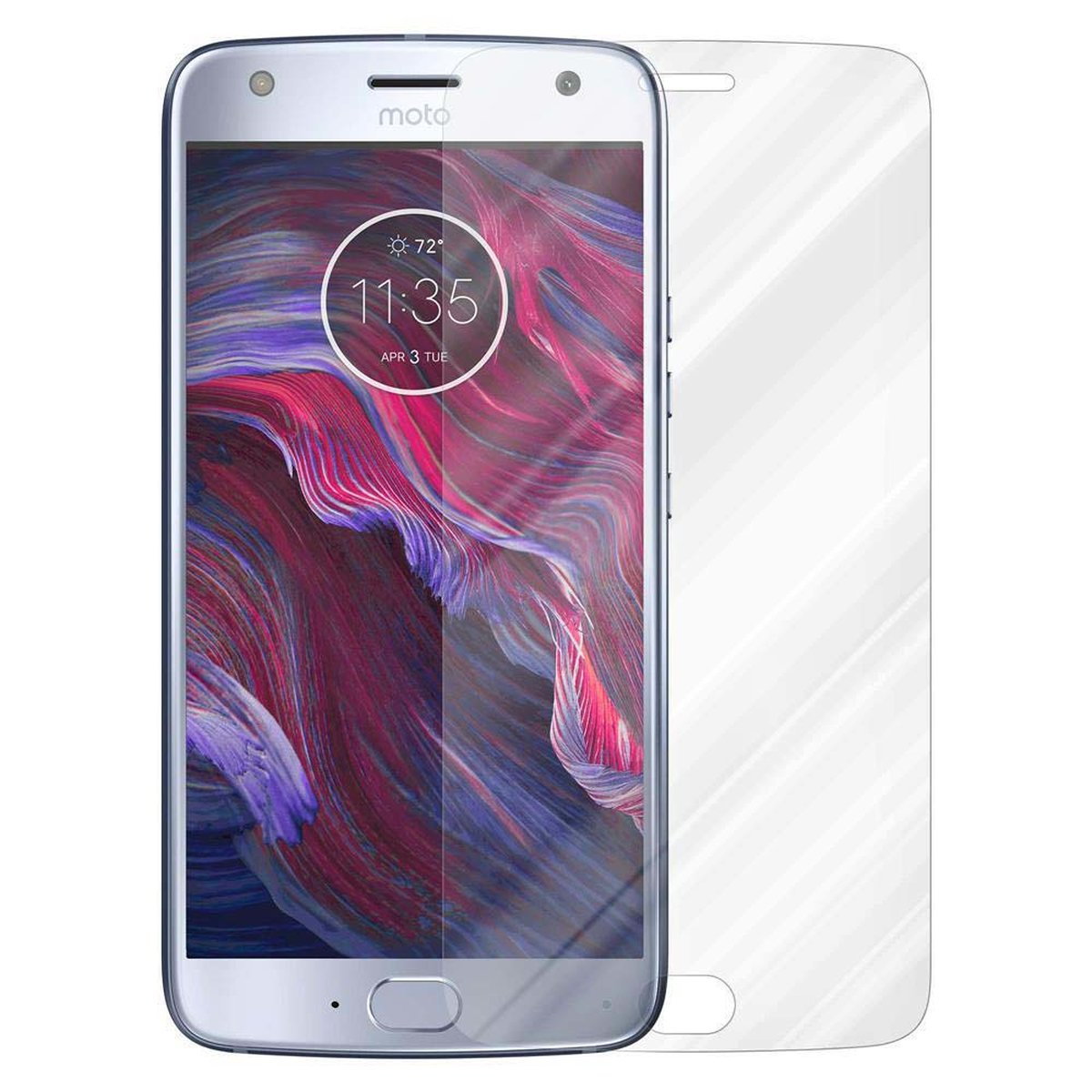 CADORABO MOTO X4) Schutzglas Schutzfolie(für Tempered Glas Motorola