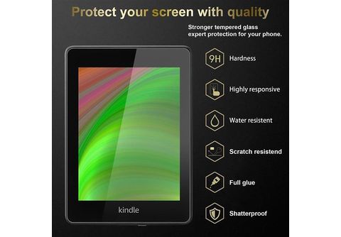Protector pantalla - Película protectora de pantalla CADORABO, Kindle,  Paperwhite 2018 (10. Gen.), Vidrio templado