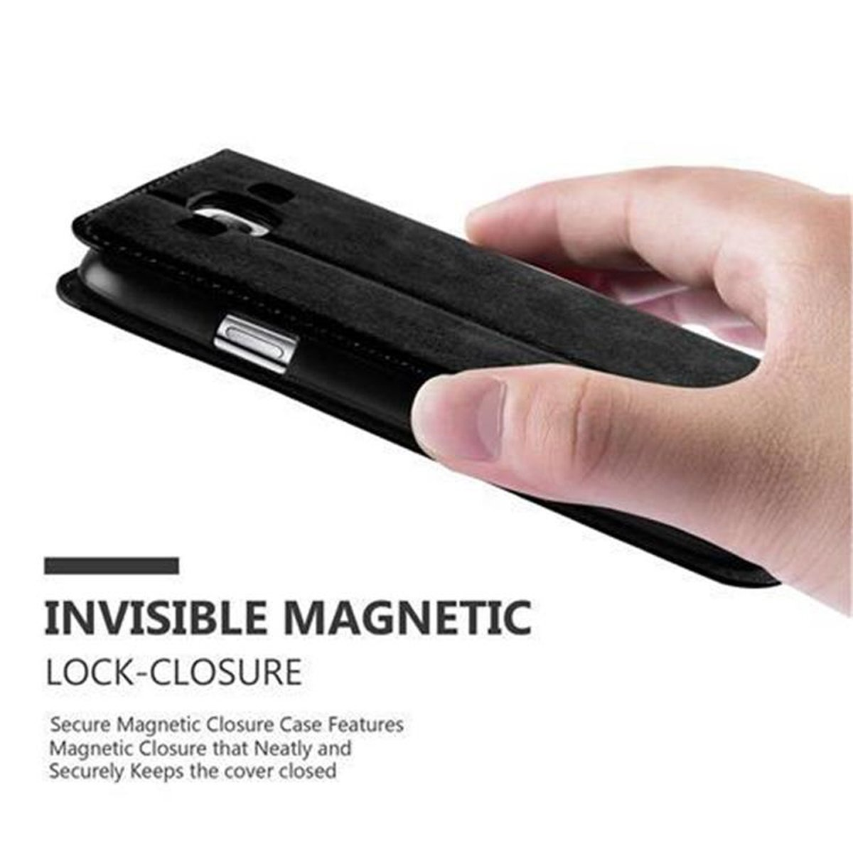 SCHWARZ Magnet, NACHT Invisible CADORABO Book Hülle S3 S3 / NEO, Galaxy Bookcover, Samsung,