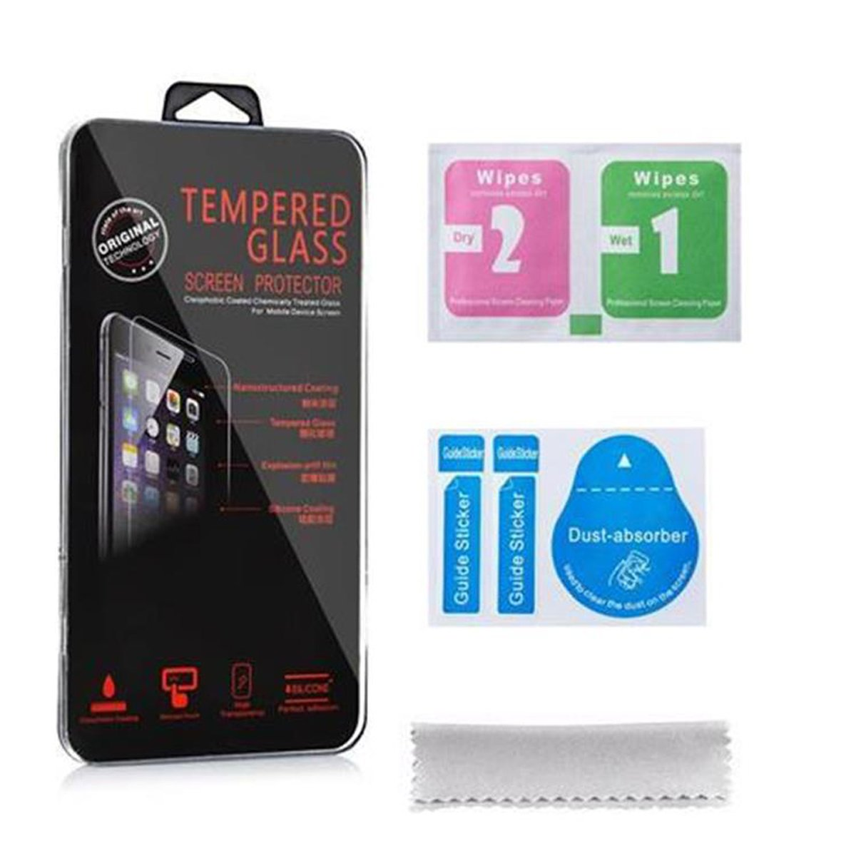 CADORABO 4S) Tempered Apple Schutzglas iPhone Schutzfolie(für / Glas 4