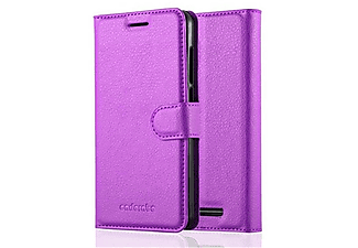 carcasa de móvil Funda libro para Móvil - Carcasa protección resistente de estilo libro;CADORABO, WIKO, LENNY 3, violeta de manganeso