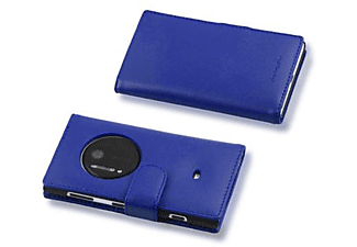 carcasa de móvil Funda libro para Móvil - Carcasa protección resistente de estilo libro;CADORABO, Nokia, Lumia 1020, azul brillante