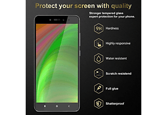 CADORABO Full Glue Tempered Schutzglas Schutzfolie(für Xiaomi RedMi NOTE 4)