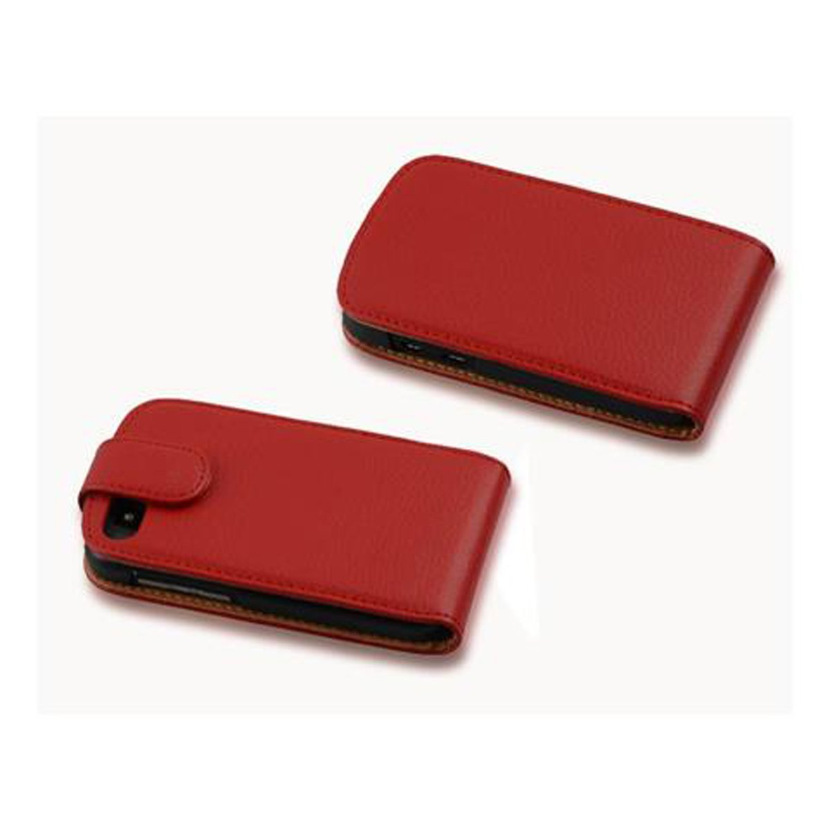 INFERNO Cover, im Blackberry, CADORABO ROT Schutzhülle Flip Flip Q10, Style,