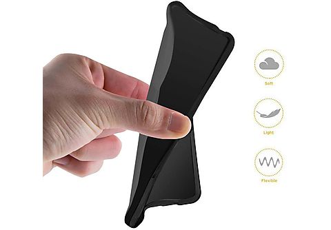 carcasa de móvil  - Funda flexible para móvil - Carcasa de TPU Silicona ultrafina CADORABO, Asus, ZenFone 4 Selfie PRO, negro