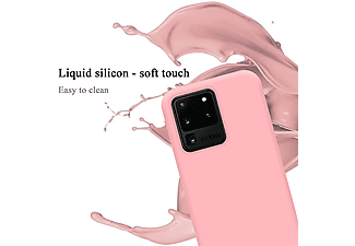 CADORABO TPU Liquid Silicone Case Hülle, Backcover, Samsung, Galaxy S20 ULTRA, LIQUID PINK