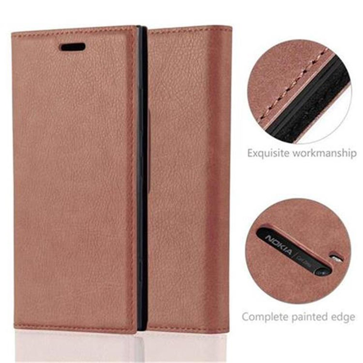 CADORABO Cover Con Chiusura Magnetica, Funzione Stand E Tasca Per Le Carte Custodia Per Cellulare Per 10 Pro 5g Bruno Cafe 97198033