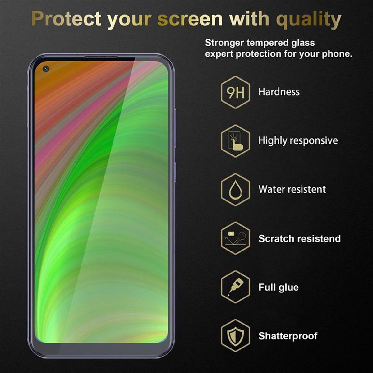 Tempered Schutzglas M11) 3x CADORABO Glas / Galaxy A11 Samsung Schutzfolie(für