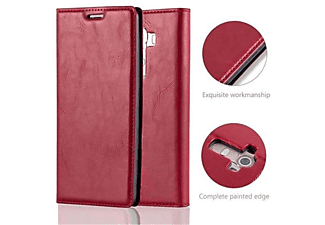 carcasa de móvil Funda libro para Móvil - Carcasa protección resistente de estilo libro;CADORABO, LG, G4 / G4 PLUS, rojo manzana