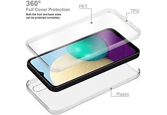 CADORABO TPU 360 Grad Case Rundumschutz Hülle, Backcover, Samsung, Galaxy A02 / M02, TRANSPARENT