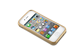 CADORABO TPU Silikon Brushed Hülle, Backcover, Apple, iPhone 4 / 4S, GOLD