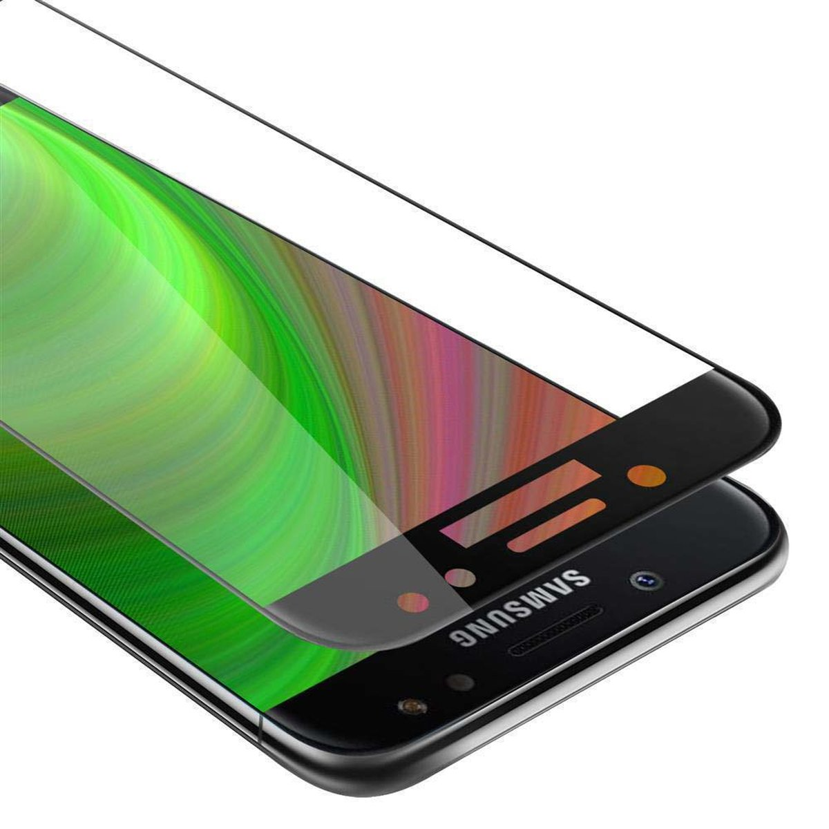 CADORABO Schutzglas voll Schutzfolie(für PRO) Galaxy Samsung J3 kelebend