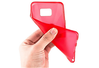 carcasa de móvil Funda flexible para móvil - Carcasa de TPU Silicona ultrafina;CADORABO, Samsung, Galaxy NOTE 5, rojo infierno