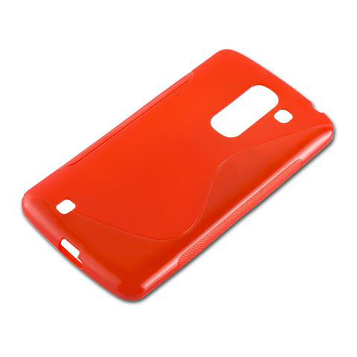 CADORABO TPU S-Line Handyhülle, Backcover, OPTIMUS LG, INFERNO 2, PRO G ROT
