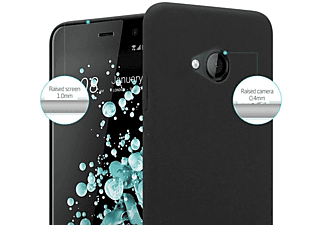 carcasa de móvil Funda rígida para móvil de plástico duro – Carcasa Hard Cover protección;CADORABO, HTC, U Play, frosty negro