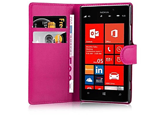 carcasa de móvil Funda libro para Móvil - Carcasa protección resistente de estilo libro;CADORABO, Nokia, Lumia 925, rosa cereza