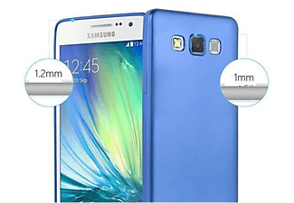 CADORABO TPU Matt Metallic Silikon Hülle, Backcover, Samsung, Galaxy A3 2015, METALLIC BLAU