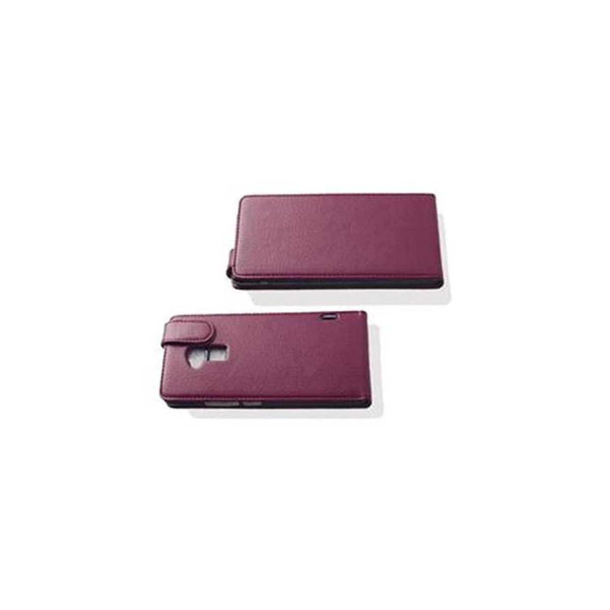 CADORABO Schutzhülle Flip HTC, T6, im BORDEAUX ONE Flip Style, MAX Cover, LILA