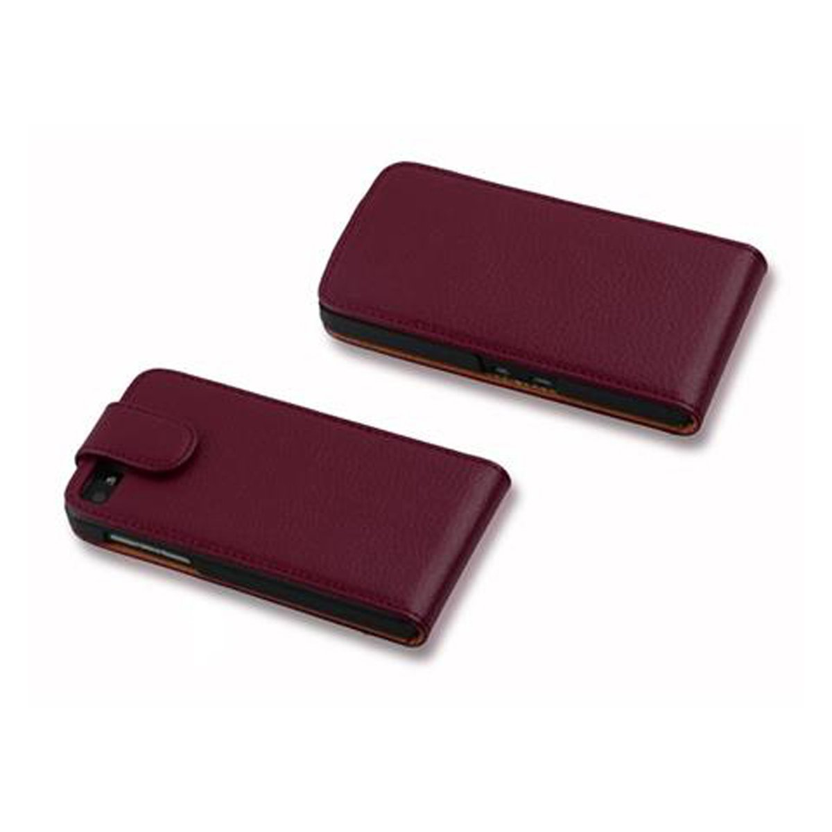 CADORABO Schutzhülle im Flip Blackberry, Z10, Style, LILA Cover, BORDEAUX Flip