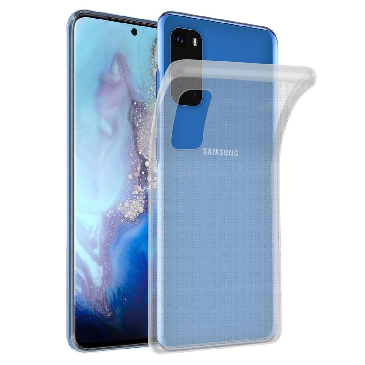 VOLL Schutzhülle, Samsung, CADORABO TPU Slim Backcover, Ultra Galaxy TRANSPARENT S20, AIR