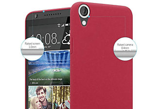carcasa de móvil Funda rígida para móvil de plástico duro – Carcasa Hard Cover protección;CADORABO, HTC, Desire 820, frosty rojo