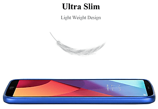CADORABO TPU Matt Metallic Silikon Hülle, Backcover, LG, G6, METALLIC BLAU