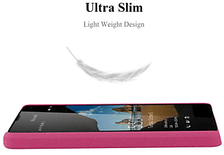 carcasa de móvil Funda rígida para móvil de plástico duro – Carcasa Hard Cover protección;CADORABO, Nokia, Lumia 550, frosty rosa