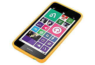 carcasa de móvil Funda flexible para móvil - Carcasa de TPU Silicona ultrafina;CADORABO, Nokia, Lumia 630 / 635, jelly amarillo