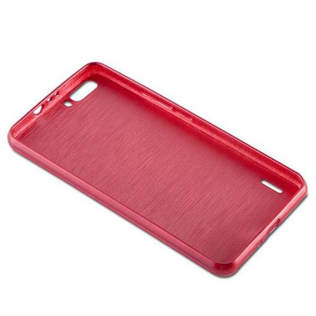 CADORABO TPU Backcover, Hülle, 6 ROT PLUS, Brushed Honor