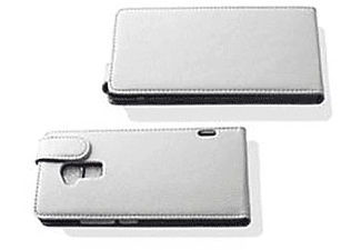 carcasa de móvil Funda flip cover para Móvil - Carcasa protección resistente de estilo Flip;CADORABO, HTC, ONE MAX, blanco magnesio