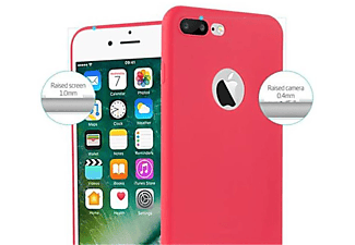 carcasa de móvil Funda flexible para móvil - Carcasa de TPU Silicona ultrafina;CADORABO, Apple, iPhone 8 PLUS / 7 PLUS / 7S PLUS, candy rojo
