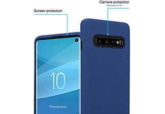 carcasa de móvil Funda rígida para móvil de plástico duro y TPU – Carcasa Híbrida;CADORABO, Samsung, Galaxy S10 PLUS, azul oscuro