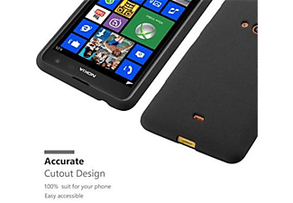 carcasa de móvil  - Funda flexible para móvil - Carcasa de TPU Silicona ultrafina CADORABO, Nokia, Lumia 625, frost negro