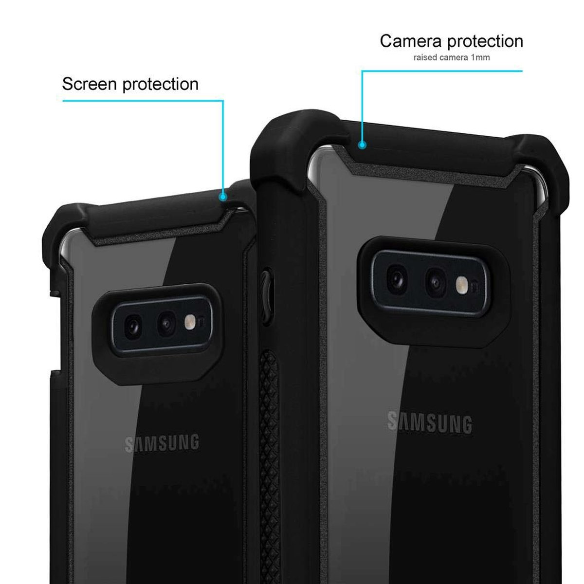 S10e, Schutz, 2-in-1 Galaxy ERLEN Hybrid SCHWARZ Samsung, Backcover, CADORABO Hülle