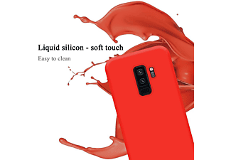 CADORABO TPU Liquid Silicone Case Hülle, Backcover, Samsung, Galaxy S9 PLUS, LIQUID ROT