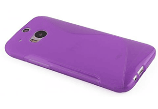 carcasa de móvil  - Funda flexible para móvil - Carcasa de TPU Silicona ultrafina CADORABO, HTC, ONE M8 (2.Gen.), orquídea violeta