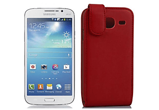 carcasa de móvil Funda flip cover para Móvil - Carcasa protección resistente de estilo Flip;CADORABO, Samsung, Galaxy MEGA 44413, rojo de chile