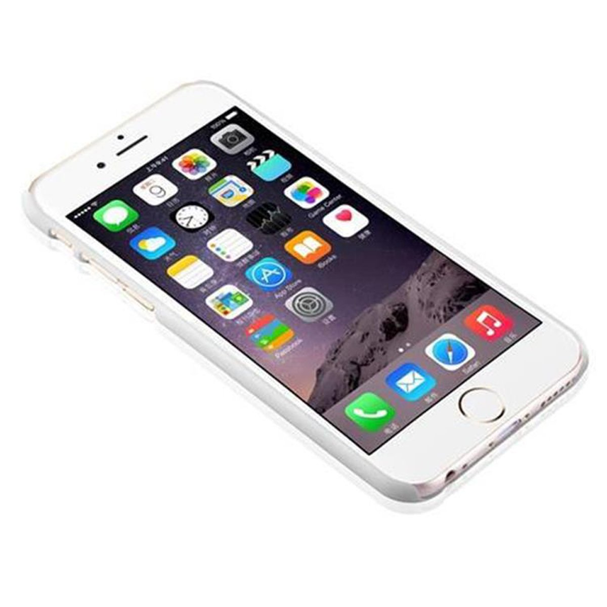CADORABO Hülle Hard Case Blumen iPhone 6S, Backcover, Paisley WEIß Henna 6 in Design, / Apple